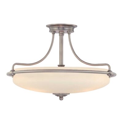 Falconleigh Hamptons Ceiling Semi-Flush Antique Nickel