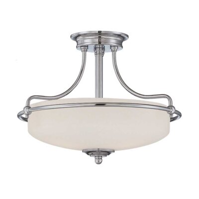 Falconleigh Hamptons Ceiling Semi-Flush Polished Chrome