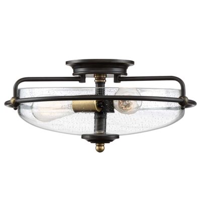 Falconleigh Heritage Ceiling Flush Bronze and Brass