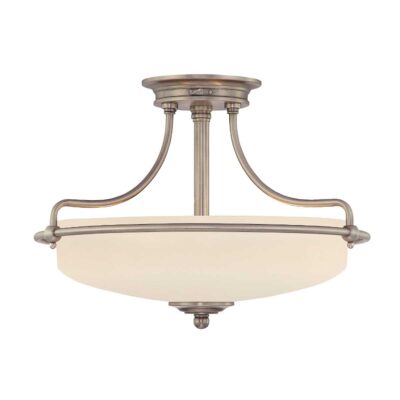 Falconleigh Heritage Semi-Flush Ceiling Light Antique Nickel