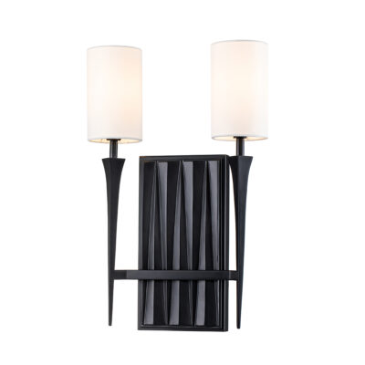 Falkenridge Fluted Wall Light Matte Black