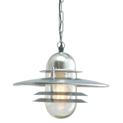 Farholt Bay Coastal Chain Lantern Galvanised