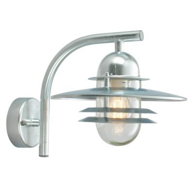 Farholt Bay Coastal Outdoor Wall Lantern Galvanised