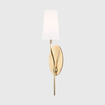 Farncombe Curved Arm Wall Light Aged Brass