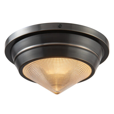 Farncote Art Deco Ceiling Flush Bronze