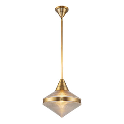 Farncote Art Deco Pendant Vintage Brass
