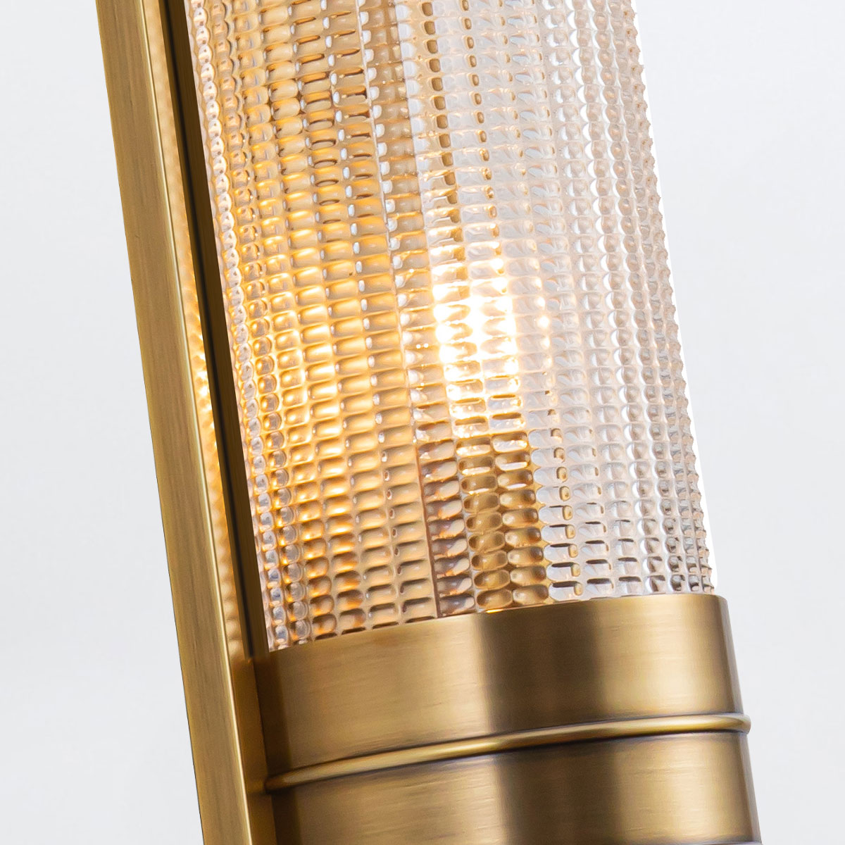 Farncote Art Deco Wall Light Vintage Brass Farncote Art Deco Wall Light Vintage Brass — detail view