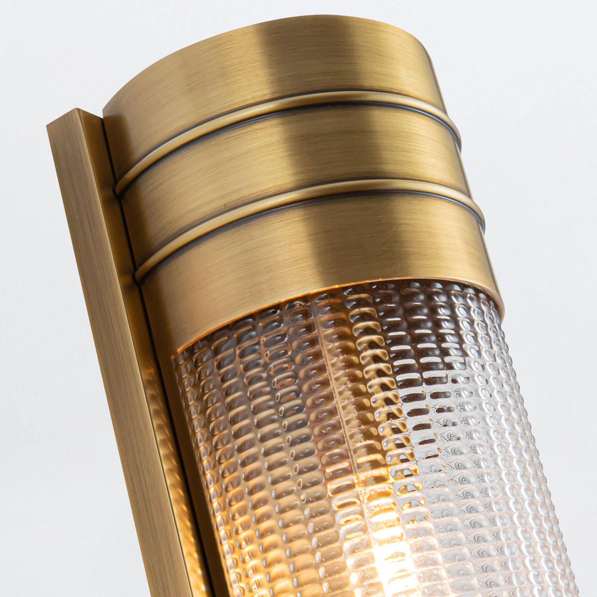 Farncote Art Deco Wall Light Vintage Brass Farncote Art Deco Wall Light Vintage Brass — detail view