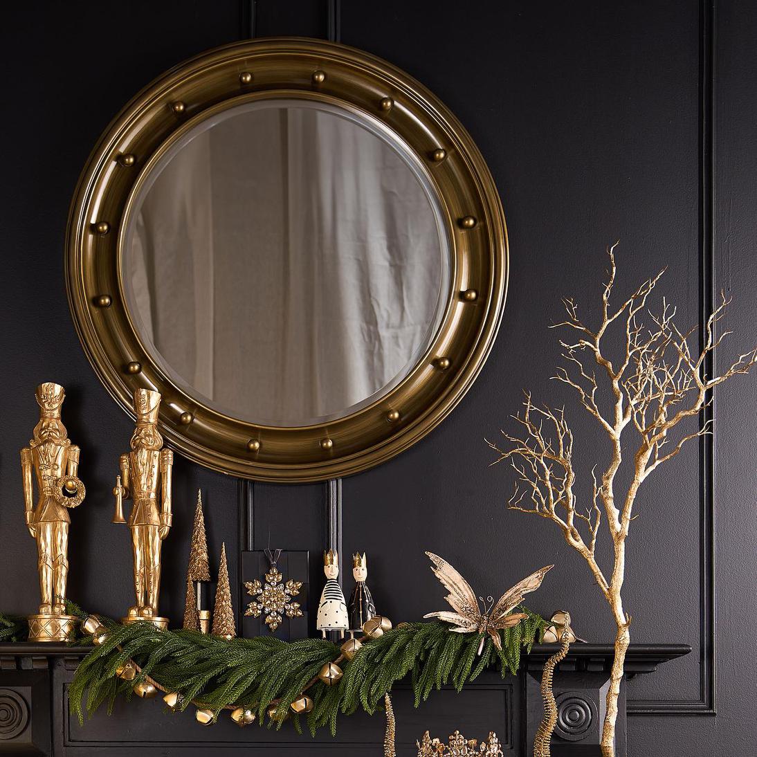 Farringstone French Provincial Round Mirror Burnt Gold Farringstone French Provincial Round Mirror Burnt Gold