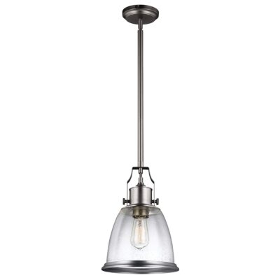 Farringstone Industrial Dome Pendant Satin Nickel