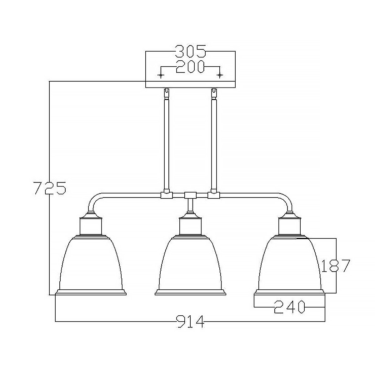 Farringstone Industrial Three Light Island Chandelier Satin Nickel Farringstone Industrial Three Light Island Chandelier Satin Nickel