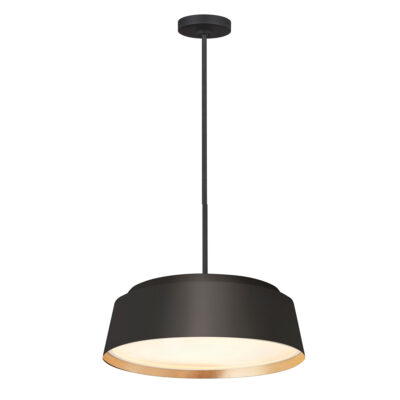 Farrowgate Heritage Drum Pendant Midnight Black & Gold