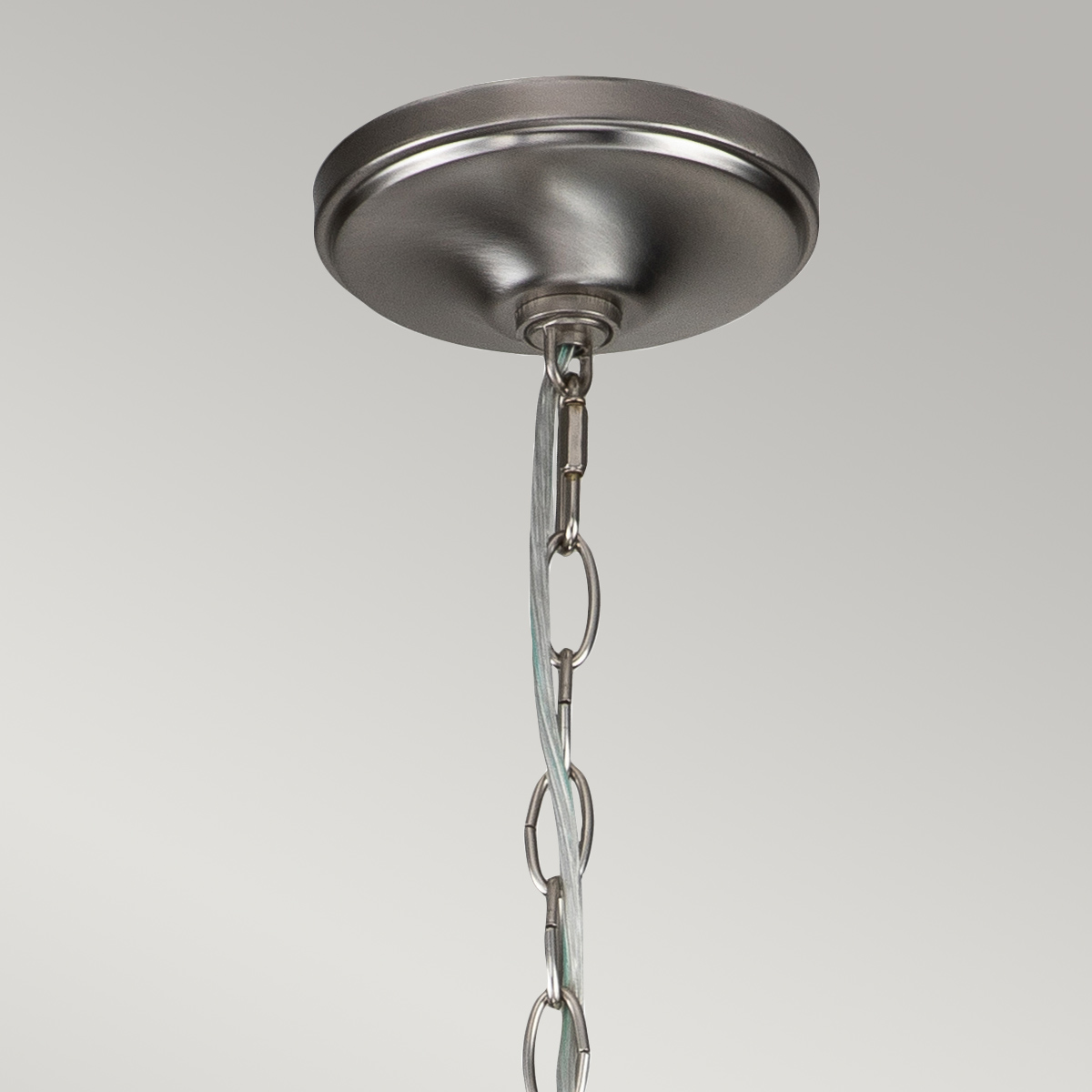 Federal Row Hamptons 12 Light Chandelier Brushed Nickel Federal Row Hamptons 12 Light Chandelier Brushed Nickel — detail view