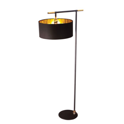 Fenchurch Cantilever Floor Lamp Black and Brass