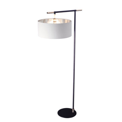 Fenchurch Cantilever Floor Lamp Black and Nickel