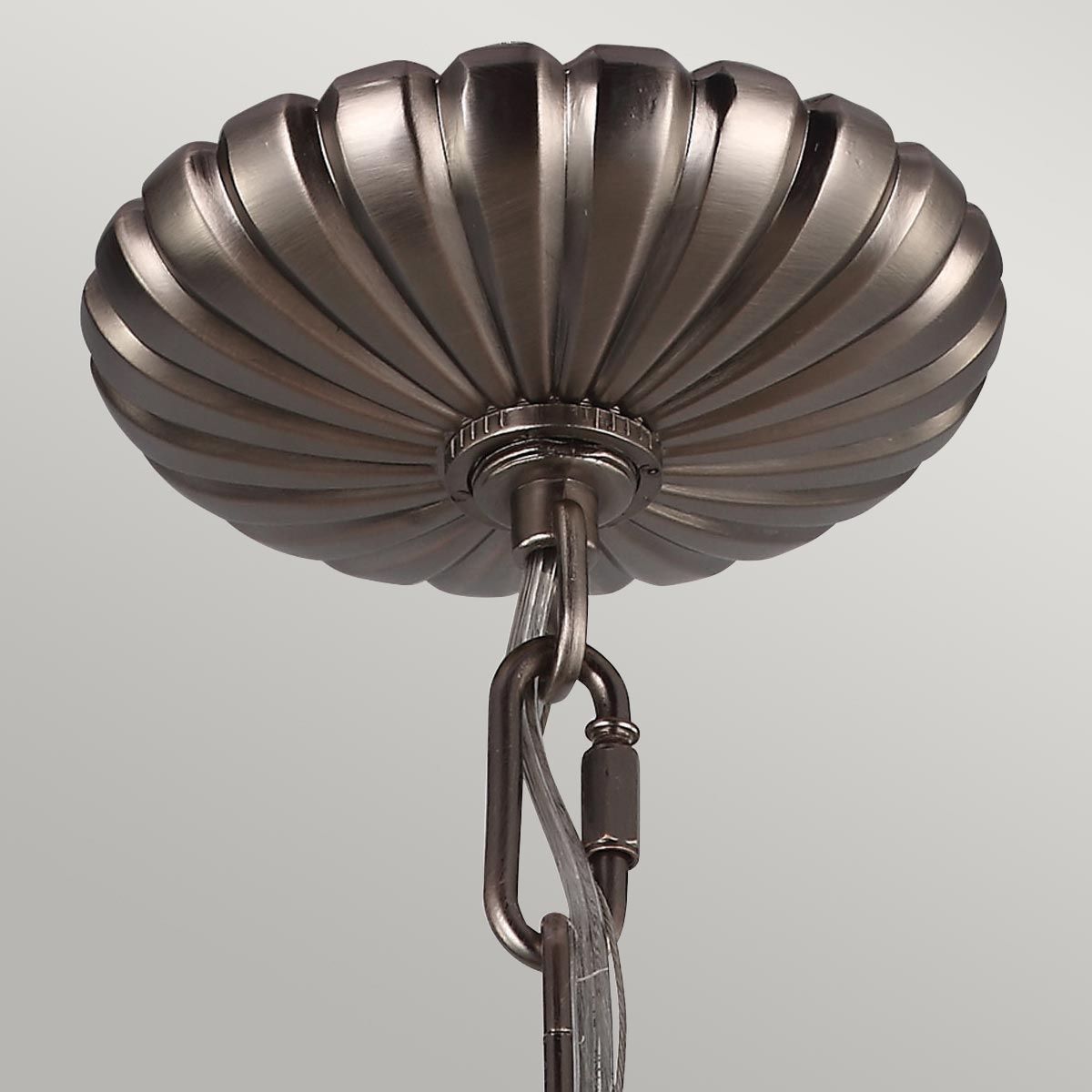 Fenmoor Victorian Style Glass Globe Chandelier Antique Nickel Fenmoor Victorian Style Glass Globe Chandelier Antique Nickel — detail view