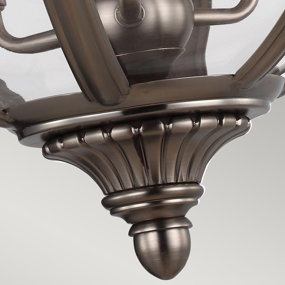 Fenmoor Victorian Style Glass Globe Chandelier Antique Nickel Fenmoor Victorian Style Glass Globe Chandelier Antique Nickel — detail view