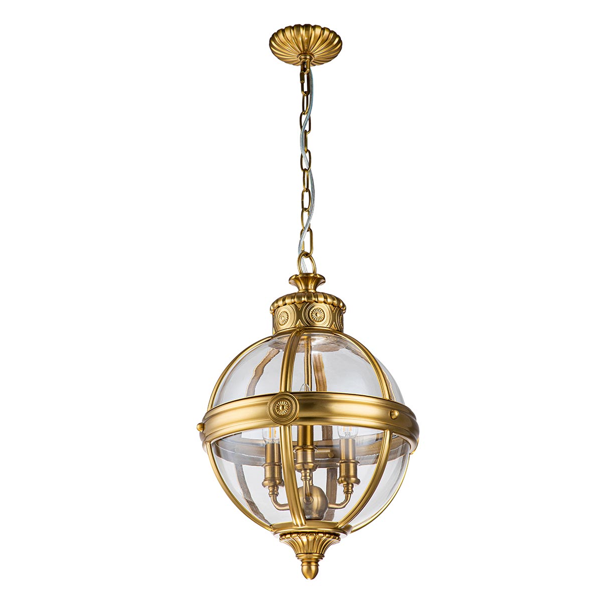 Fenmoor Victorian Style Glass Globe Chandelier Burnished Brass Fenmoor Victorian Style Glass Globe Chandelier Burnished Brass