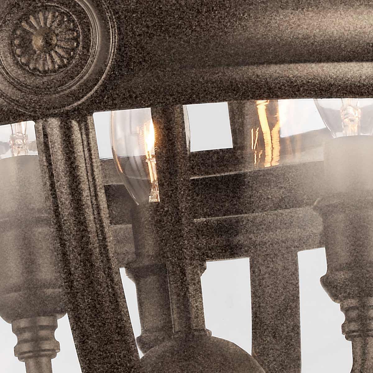 Fenmoor Victorian Style Glass Orb Pendant Chandelier British Bronze Fenmoor Victorian Style Glass Orb Pendant Chandelier British Bronze — detail view