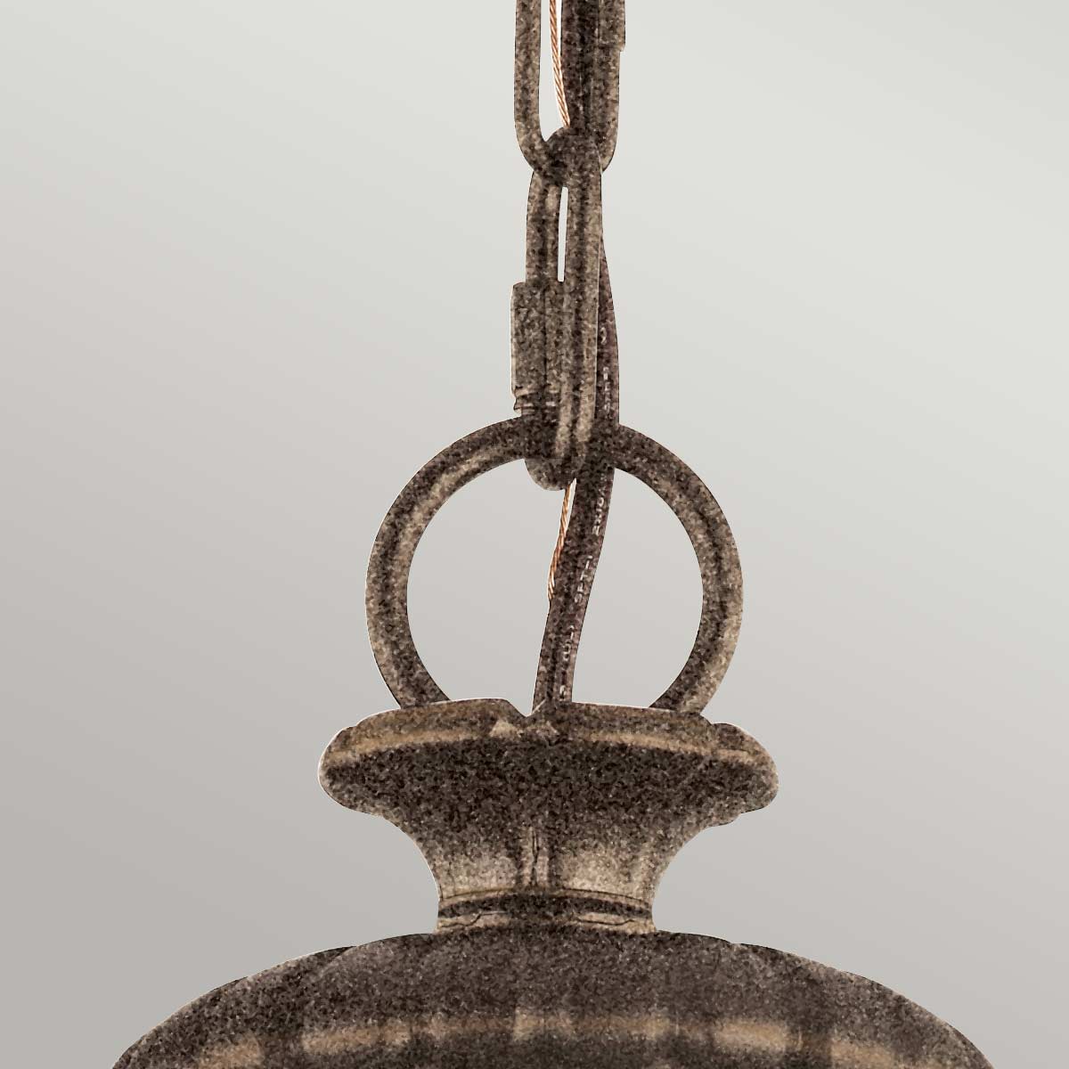 Fenmoor Victorian Style Glass Orb Pendant Chandelier British Bronze Fenmoor Victorian Style Glass Orb Pendant Chandelier British Bronze — detail view