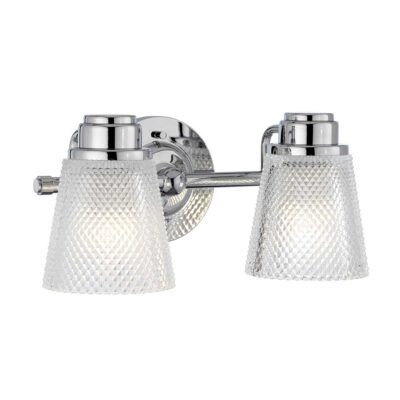 Fenmore Traditional 2 Light Wall Light Polished Chrome