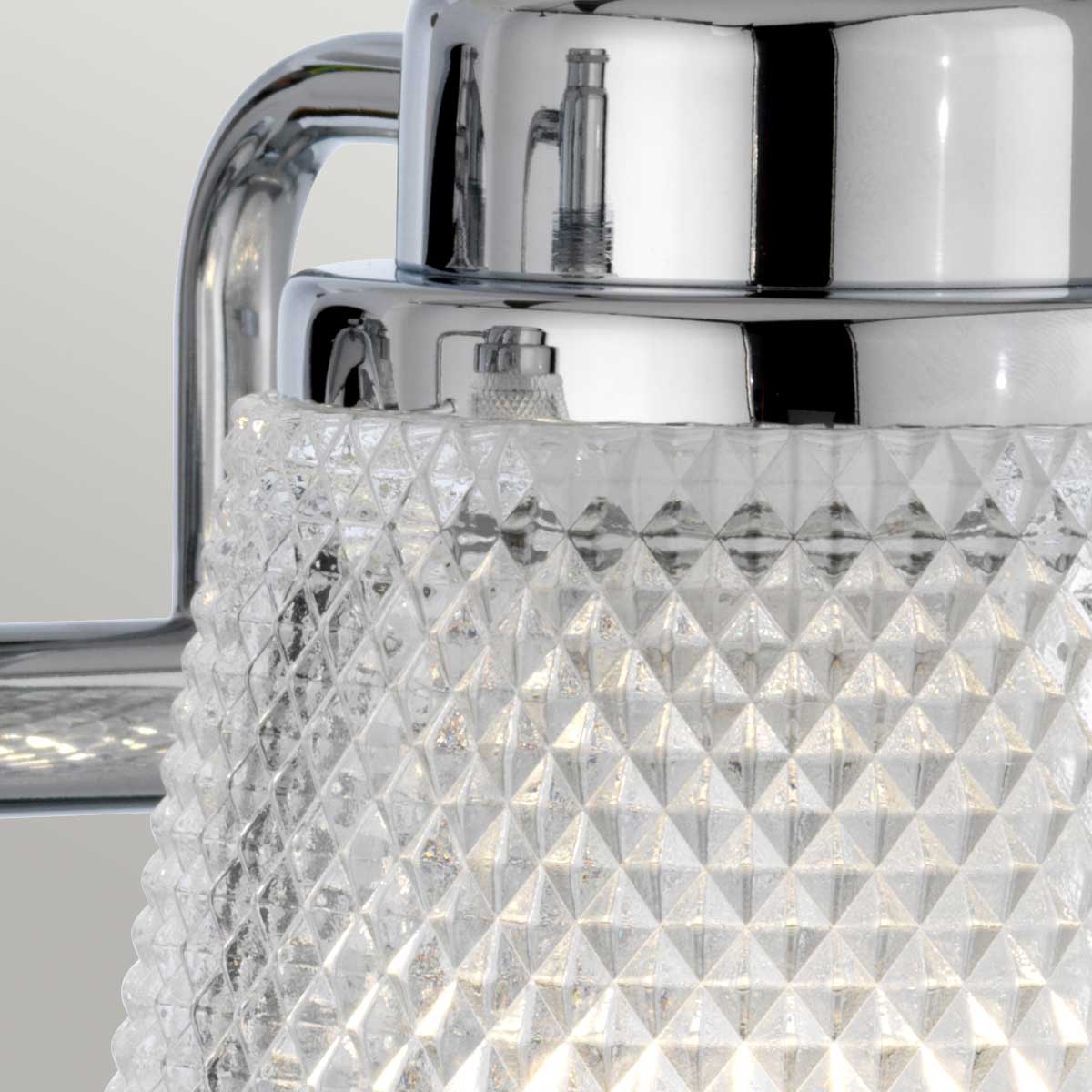 Fenmore Traditional 2 Light Wall Light Polished Chrome Fenmore Traditional 2 Light Wall Light Polished Chrome — detail view