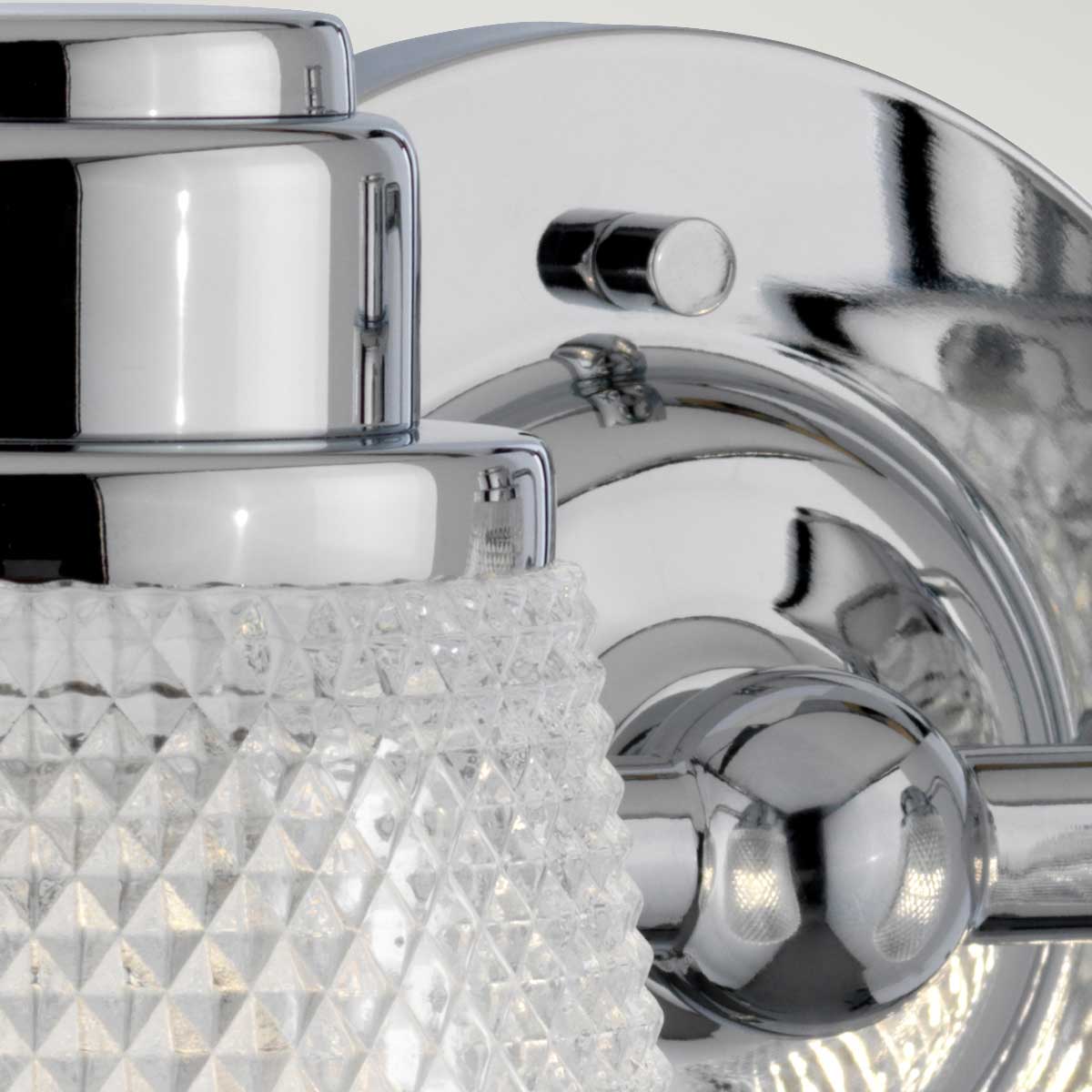 Fenmore Traditional 2 Light Wall Light Polished Chrome Fenmore Traditional 2 Light Wall Light Polished Chrome — detail view