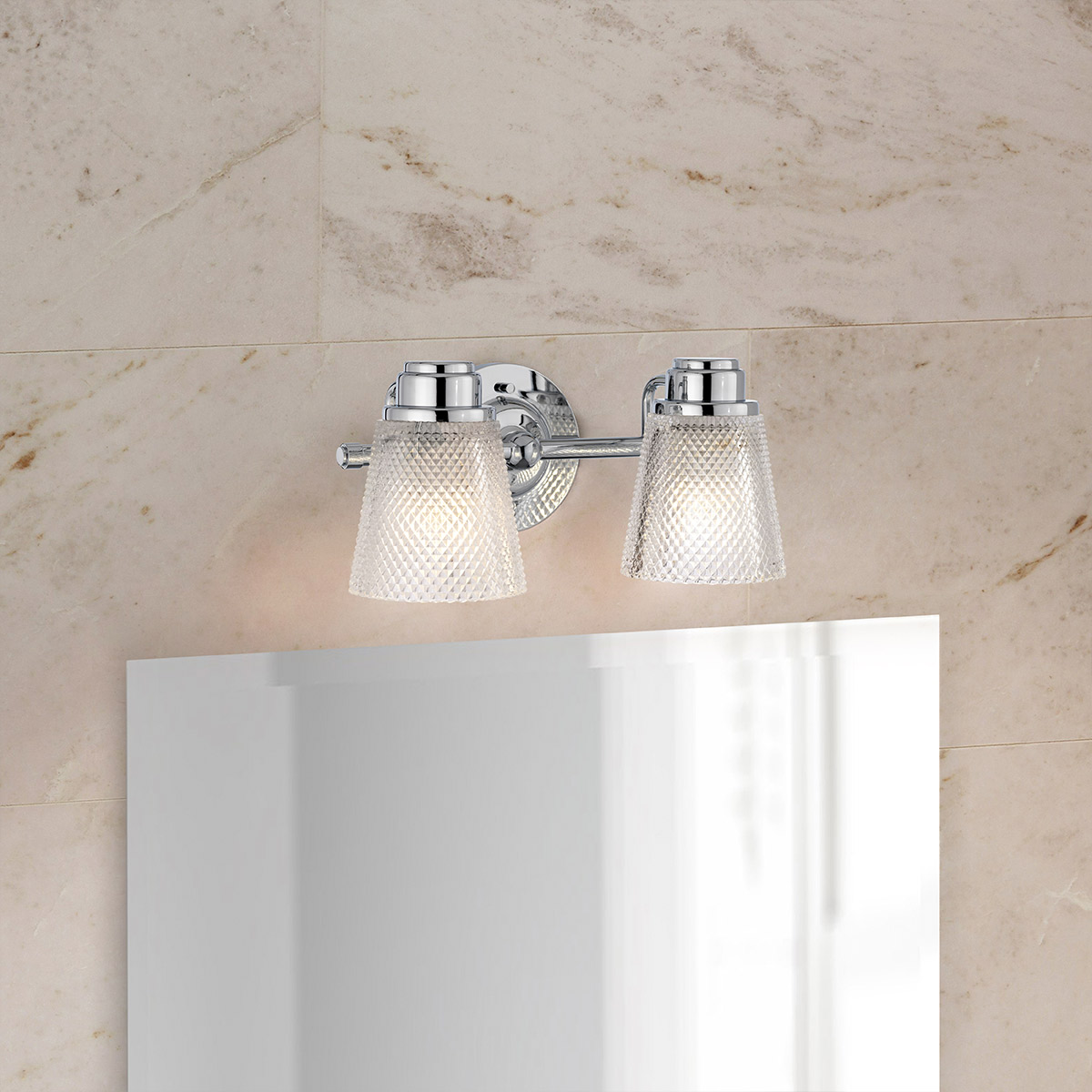 Fenmore Traditional 2 Light Wall Light Polished Chrome Fenmore Traditional 2 Light Wall Light Polished Chrome — lifestyle