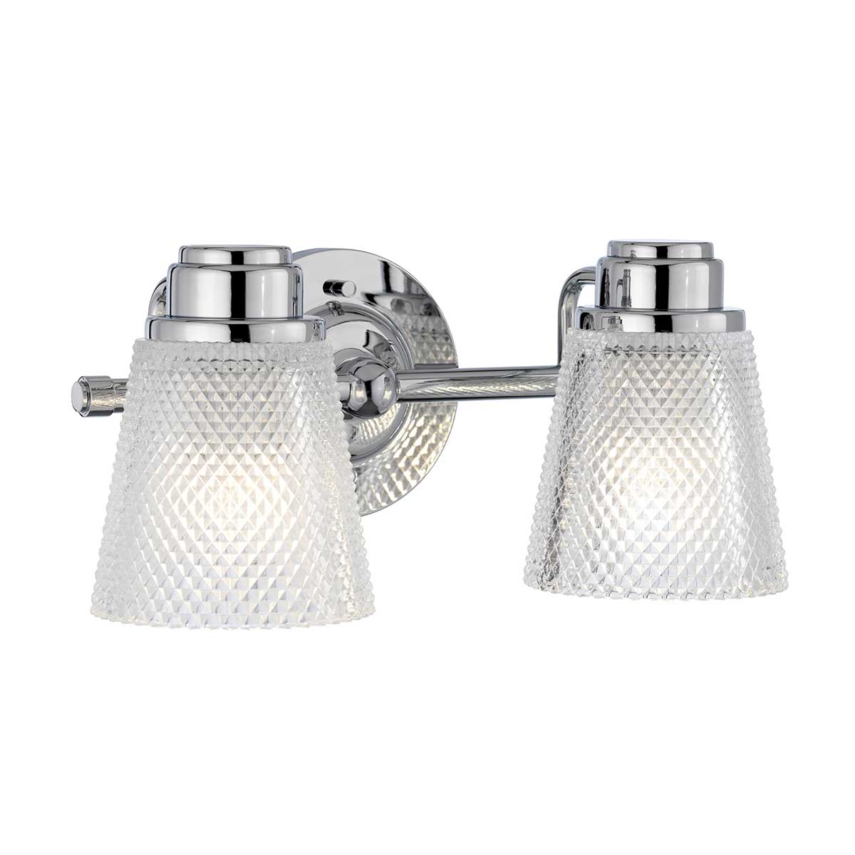 Fenmore Traditional 2 Light Wall Light Polished Chrome