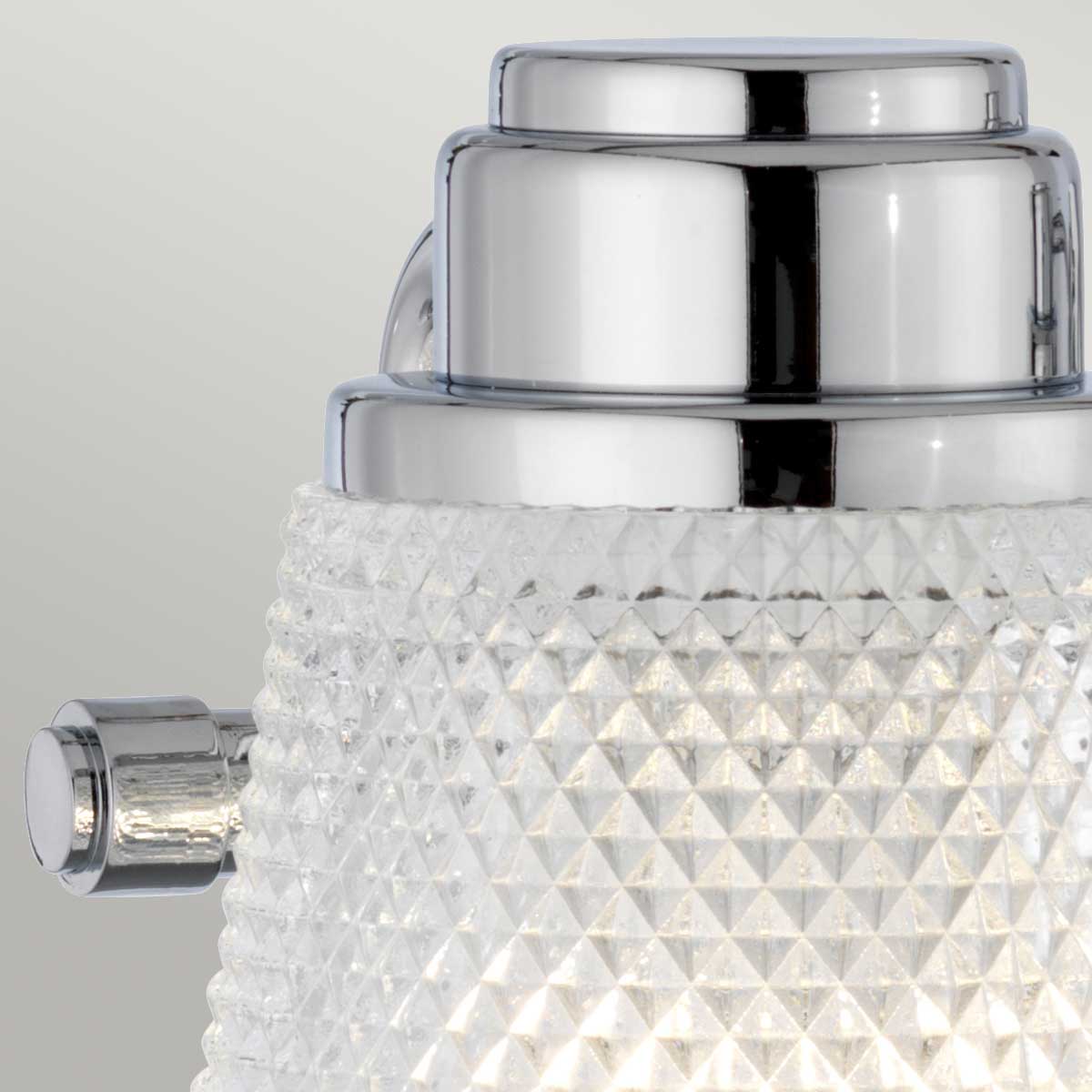 Fenmore Traditional 3 Light Wall Light Polished Chrome Fenmore Traditional 3 Light Wall Light Polished Chrome — detail view