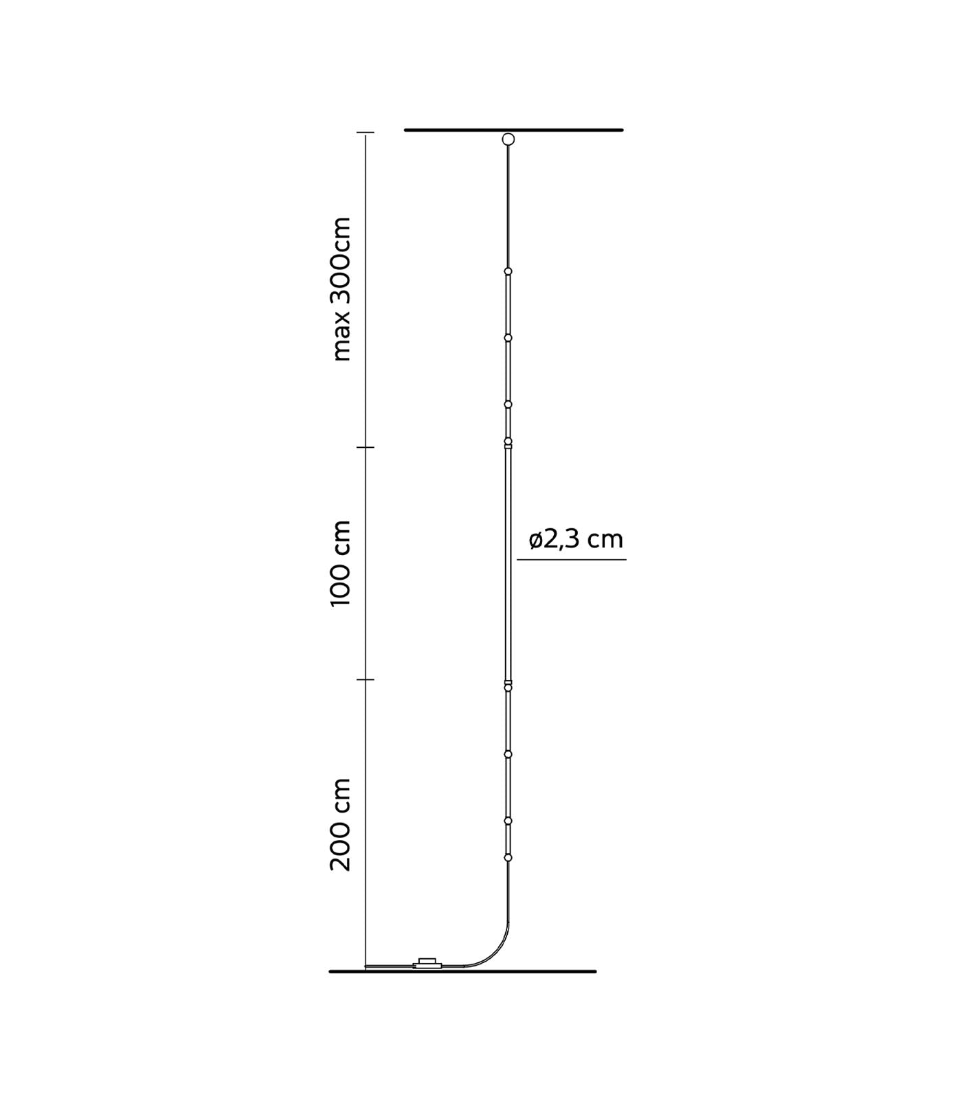 Ferndown Contemporary Ceiling To Floor Tension Pole Lamp Matte Black Ferndown Contemporary Ceiling To Floor Tension Pole Lamp Matte Black