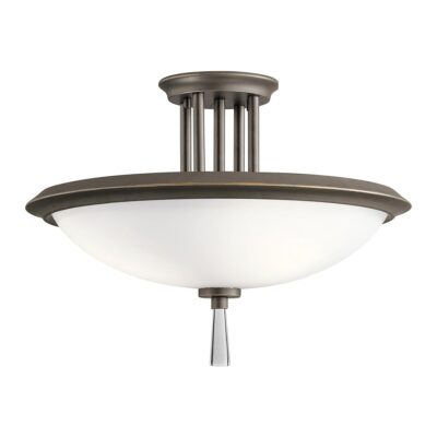 Ferngrove Hall Heritage Bronze Ceiling Semi-Flush