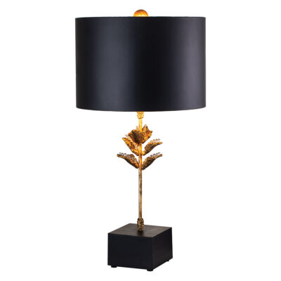Fernhollow French Provincial Table Lamp Antique Gold and Black
