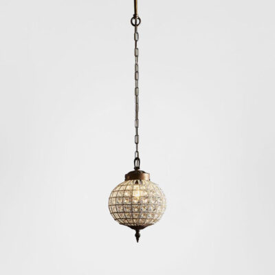 Fernwood French Provincial Crystal Globe Chandelier Extra Small