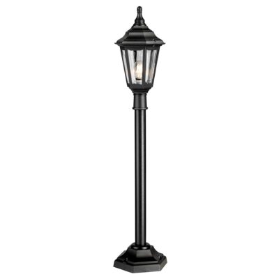 Ferrymead Traditional Outdoor Pillar Lantern in Black