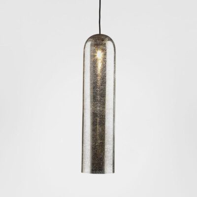 Fez Heritage Punched Metal Dome Pendant Nickel