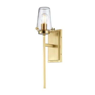 Fitzwilliam Industrial Wall Light Brushed Brass