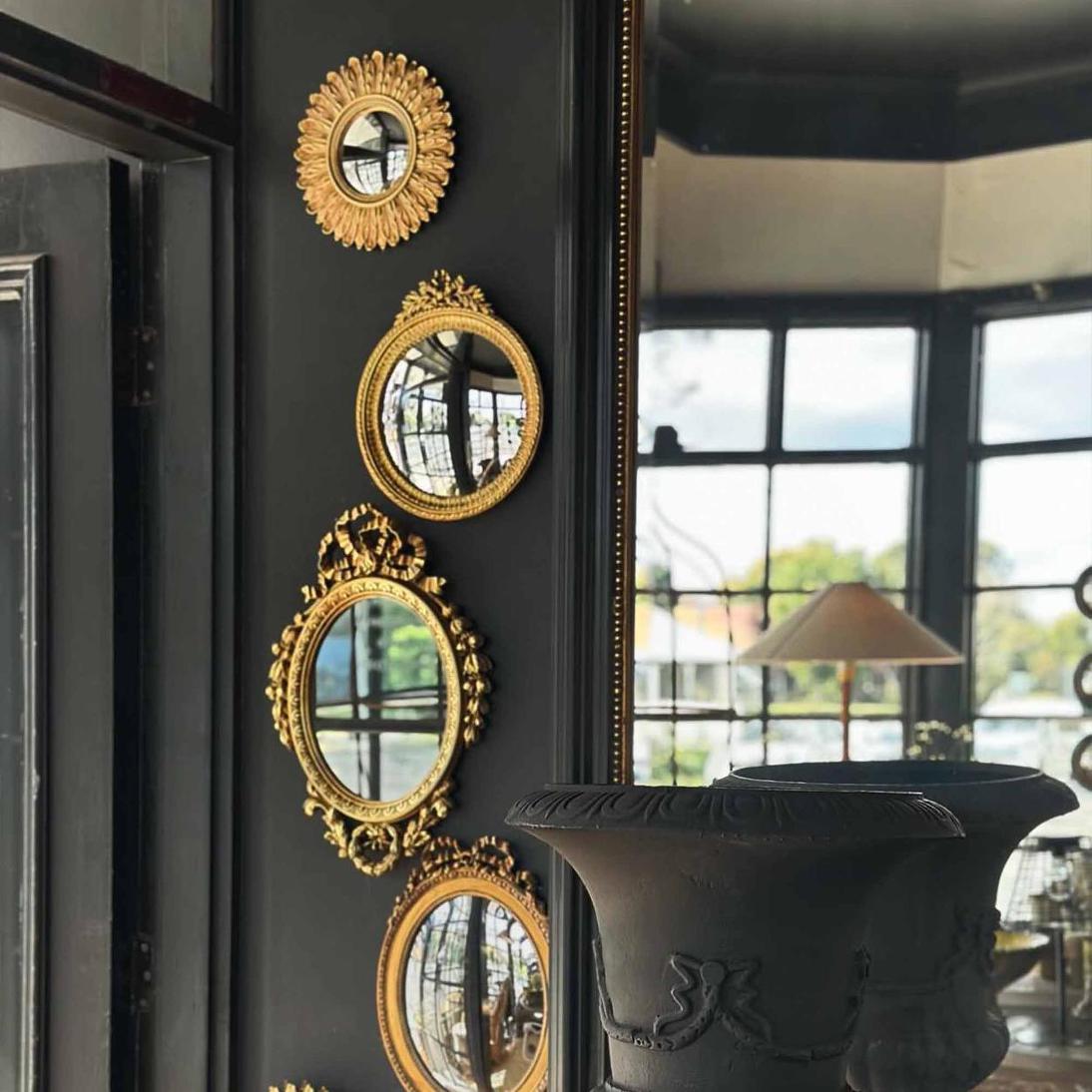 Fleurance French Provincial Gilt Feather Sunburst Mirror Fleurance French Provincial Gilt Feather Sunburst Mirror