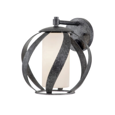 Forgehill Heritage Orb Outdoor Wall Light Old Black
