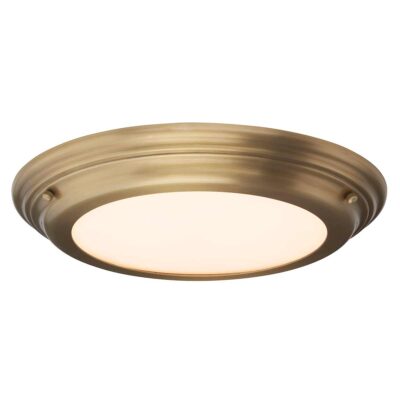 Foxcote Traditional Ceiling Flush Aged Brass