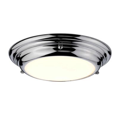 Foxcote Traditional Ceiling Flush Polished Chrome