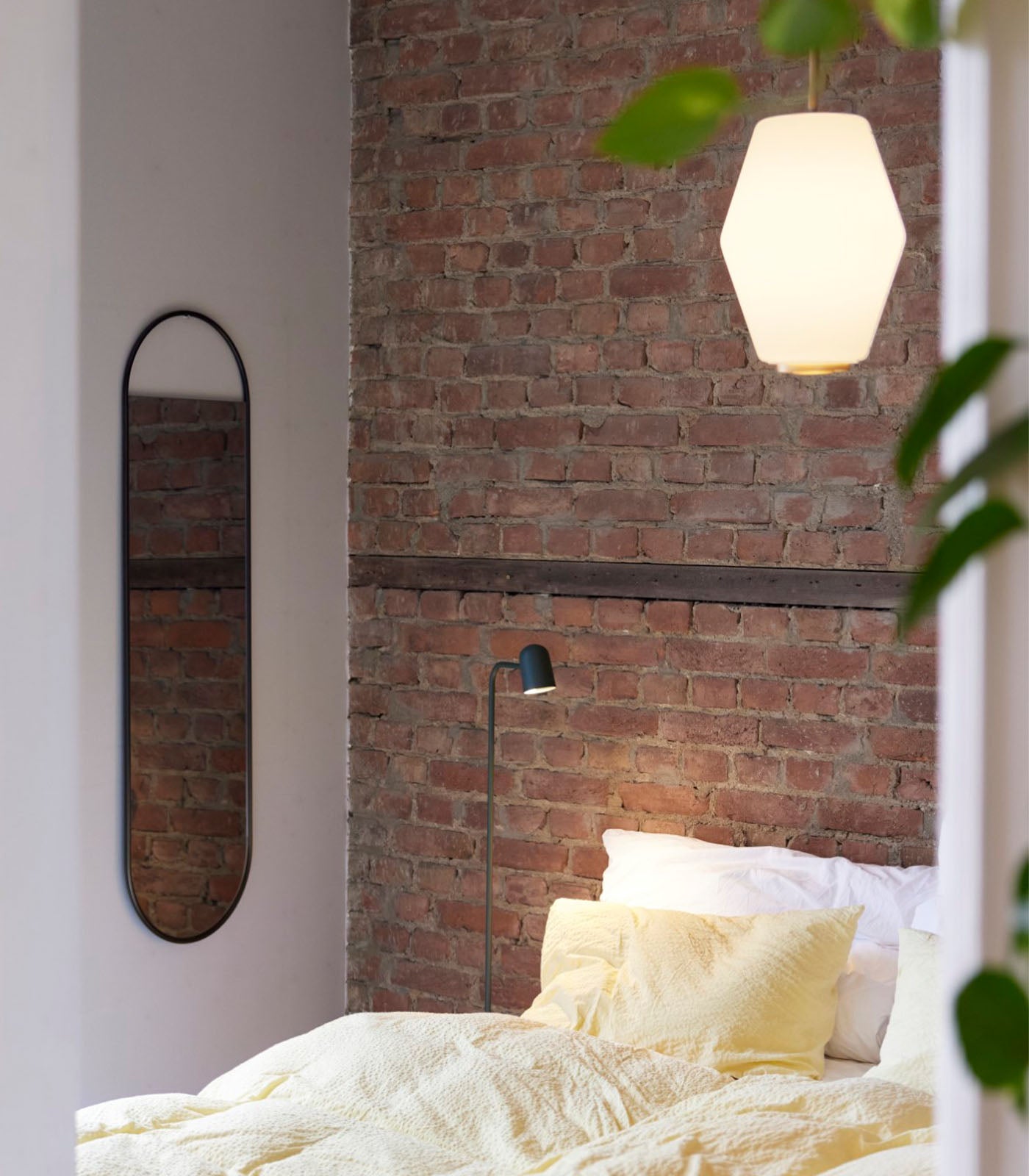 Foxglen Contemporary Opal Glass Pendant Light Brass Fitting Foxglen Contemporary Opal Glass Pendant Light Brass Fitting