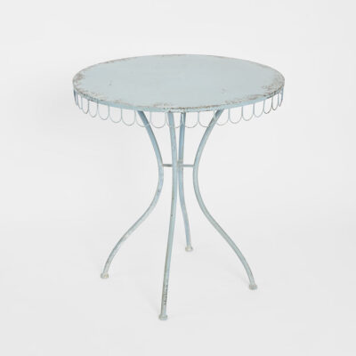 Foxglen French Provincial Round Bistro Table Distressed Blue