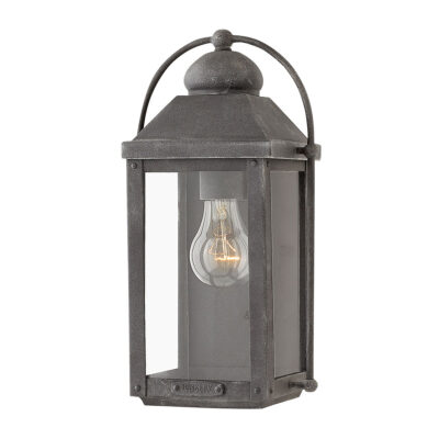 Fremantle Quay Traditional Outdoor Wall Lantern Aged Zinc