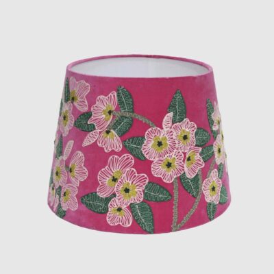 Frostfield Hamptons Floral Embroidered Tapered Lamp Shade Pink
