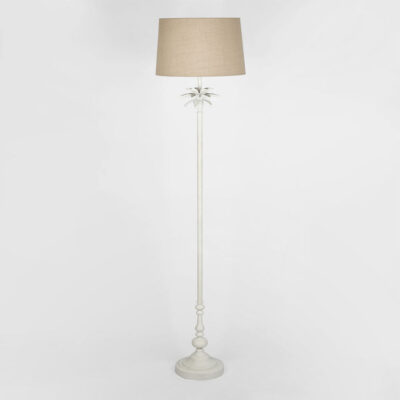 Gainsborough French Provincial Palm Leaf Floor Lamp Base White