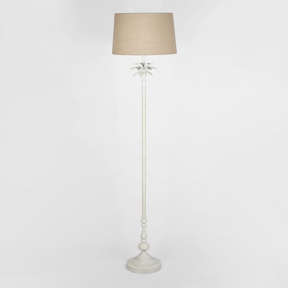 Gainsborough French Provincial Palm Leaf Floor Lamp Base White Gainsborough French Provincial Palm Leaf Floor Lamp Base White