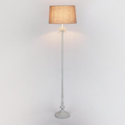 Gainsborough French Provincial Palm Leaf Floor Lamp Base White