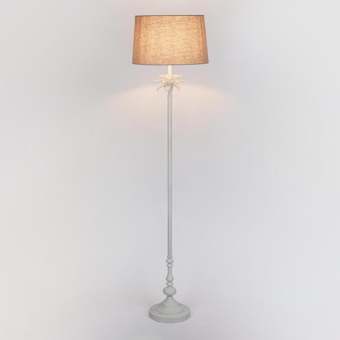 Gainsborough French Provincial Palm Leaf Floor Lamp Base White