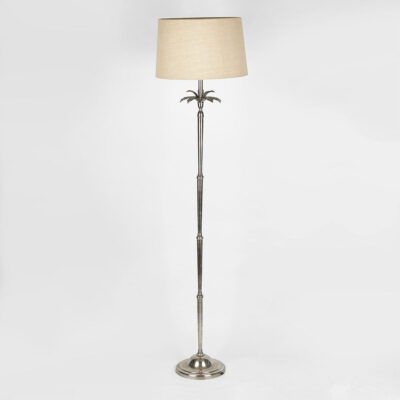 Gainsborough French Provincial Palm Tree Floor Lamp Base Antique Silver